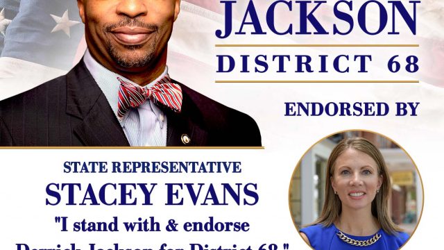 Honored to be endorsed by State Representative Stacey Evans for District 68!